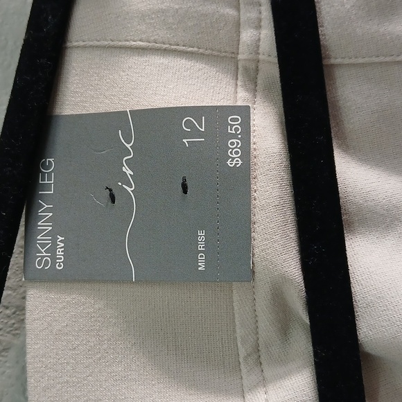 NWT INC International Zip Pocket Moto Jeggings Size 12 - Picture 5 of 8